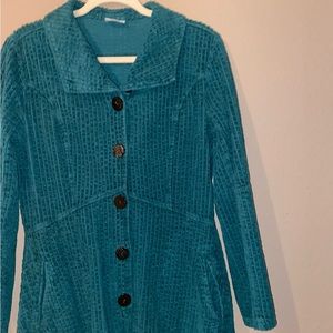 Color Me Cotton long corduroy coat in great condition